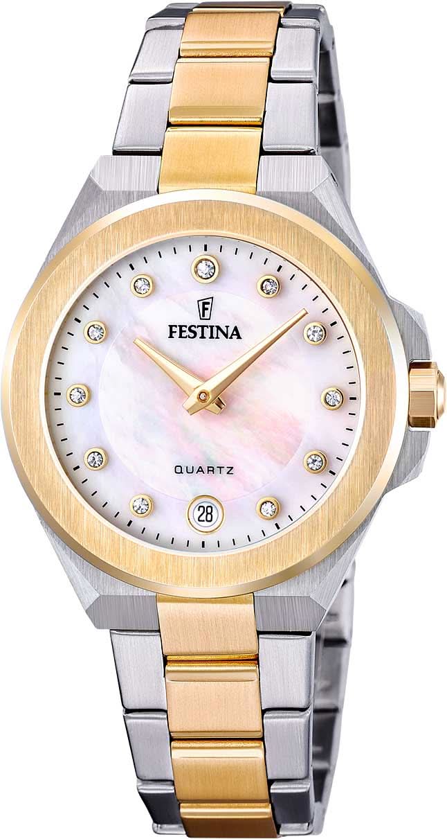 Festina Mademoiselle F20702/1 Women's Watch • Elegant Design • Mother-of-Pearl Dial