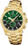 Festina Timeless Chronograph F20705/6 Men's Watch • Gold Design & Green Dial • 10 ATM Water Resistant