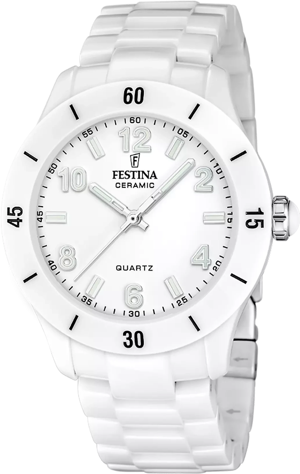 Festina Ceramic F20720/1 Women's Watch • Ceramic • White