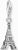 Thomas Sabo Charm Pendant Model: 2074-643-21 Eiffel Tower - 925 Sterling Silver