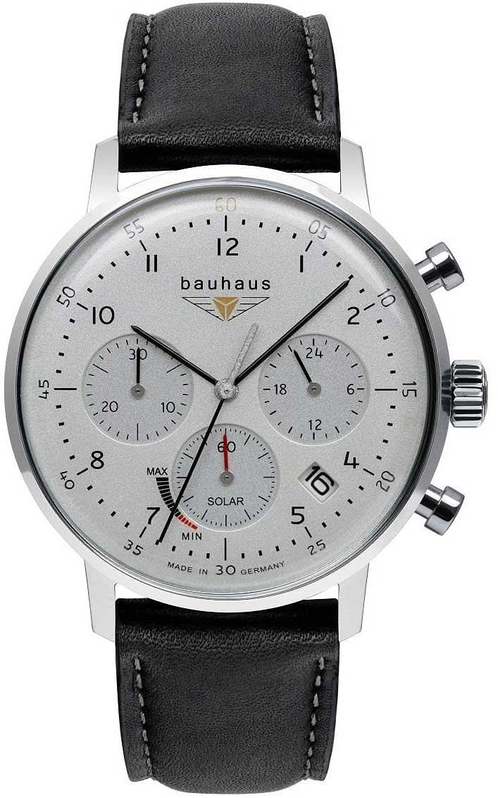 Bauhaus Classic 2086-1 Men's Solar Chronograph • Made in Germany • Solar Movement
