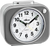 Stylish Quartz Alarm Clock in Anthracite/Grey - Atlanta Model: 2117/4