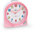 Atlanta Children's Alarm Clock Pink 8x8x3.5cm Plastic • Silent thanks to sweeping second hand • With light and snooze function