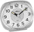 Atlanta Modern Analog Quartz Alarm Clock H10cm W11cm D5cm Plastic • Silent Non-Ticking • With Light & Snooze