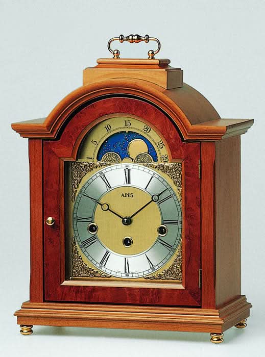 AMS Table Clock 30x21x15 cm Walnut • Westminster Chime • Elegant Design