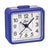 Blauer Wecker mit Quarzwerk, Magic Ziffernblatt.