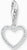 Thomas Sabo Charm Pendant Model: 2203-051-14 Heart with White Zirconia Embellishment - 925 Sterling Silver