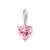 Thomas Sabo Charm Pendant Heart with Pink Zirconia in 925 Sterling Silver