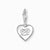 Thomas Sabo Charm Pendant Model: 2206-691-7 Heart with Inscription - 925 Sterling Silver