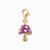 Thomas Sabo Charm Pendant Model: 2211-471-7 purple mushroom - 925 sterling silver 18k gold plated and cold enamel