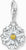 Thomas Sabo Charm Pendant Model: 2212-051-14 white daisy - 925 sterling silver and colorful zirconia stones