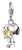 Charm Pendant 18k gold-plated recycled 925 silver with cold enamel Snoopy & Woodstock Friends motif Thomas Sabo Model: 2228-427-7