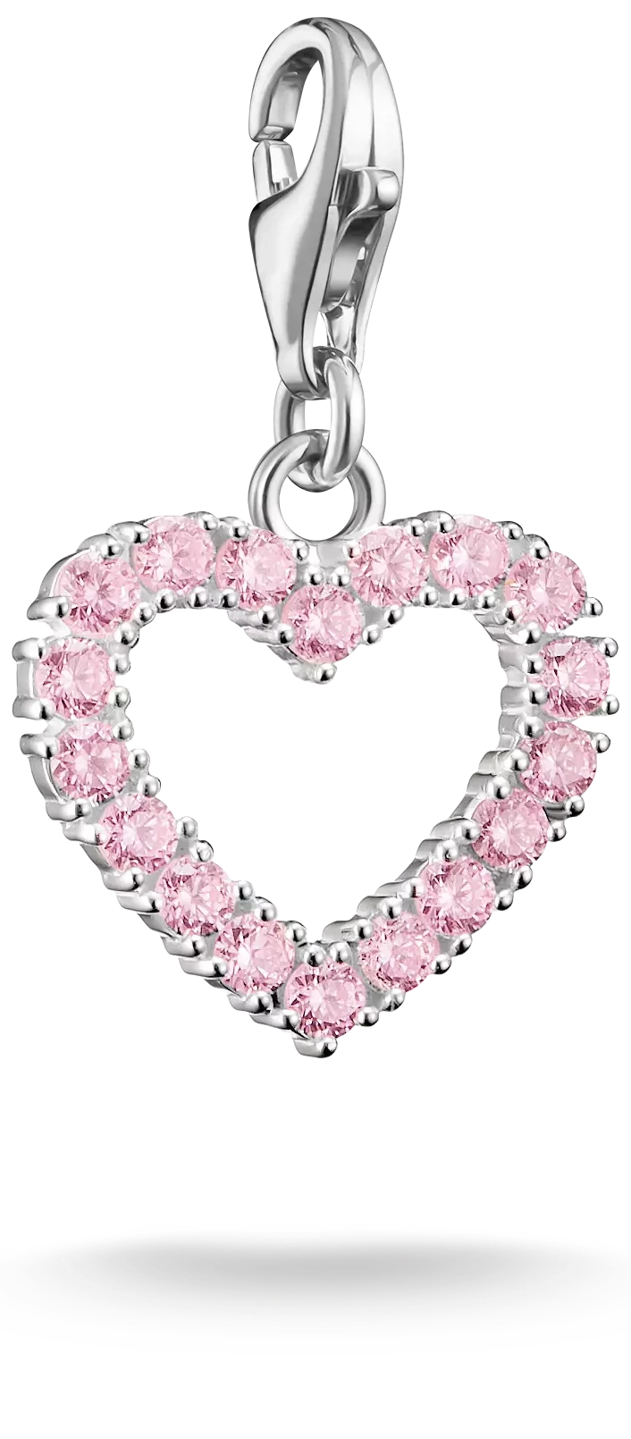 Women's Charm Pendant with Pink Zirconia - Thomas Sabo Model: 2241-051-9