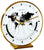 Hermle Table Clock 19x18x6.5 cm Brass • Precise Quartz Movement • World Time Display