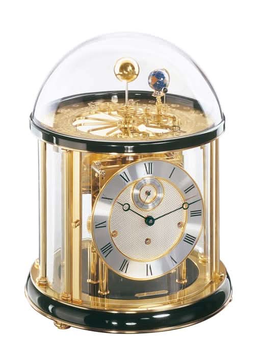 Hermle Table Clock 35x29x29 cm Wood • Precise Tellurium • Westminster Chime