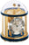 Hermle Table Clock 28.5x21x21 cm Wood • Mechanical Tellurium • Westminster Chime