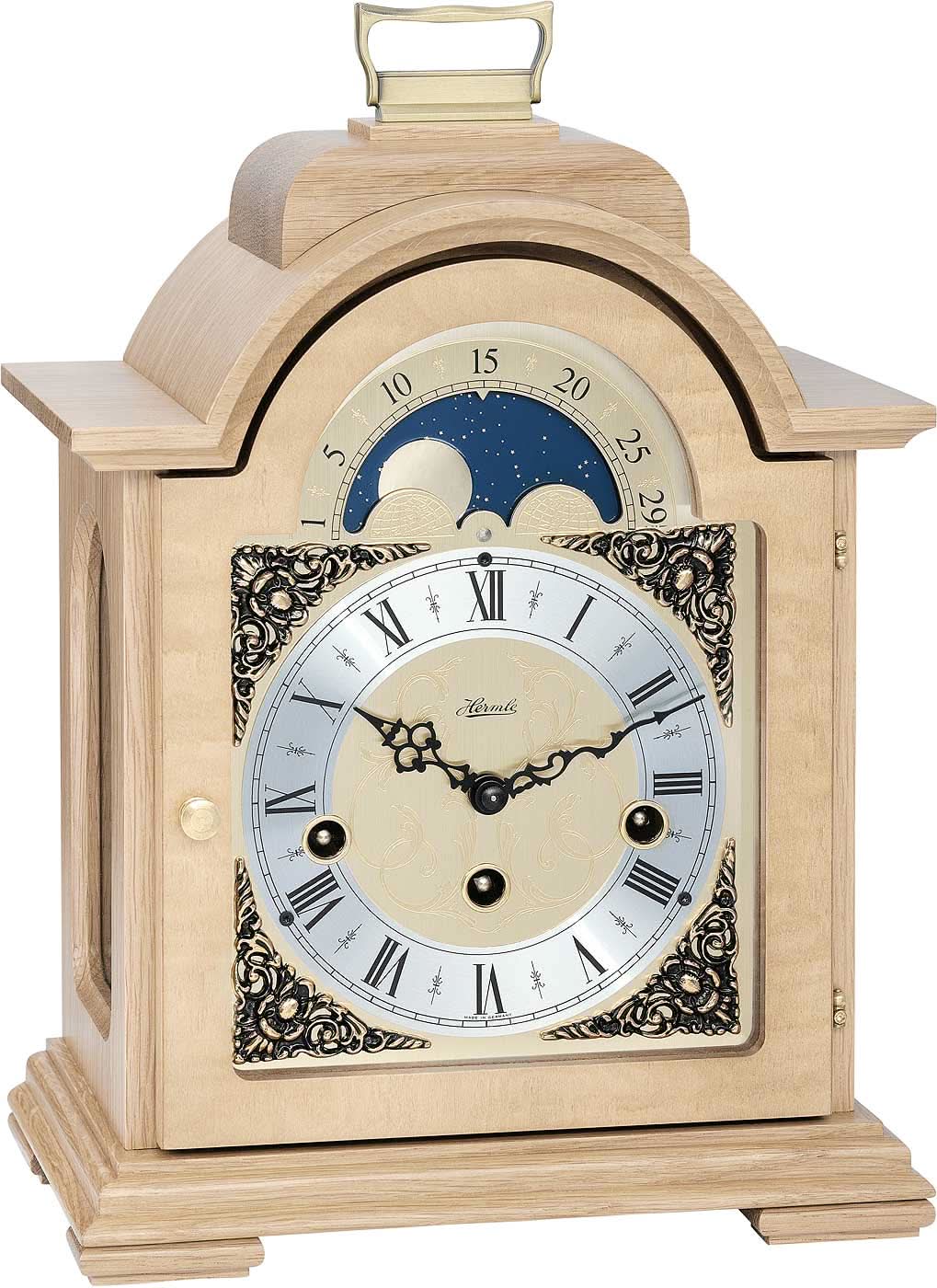 Hermle Table Clock 30x21x14 cm Wood • Moon Phase • Westminster Chime