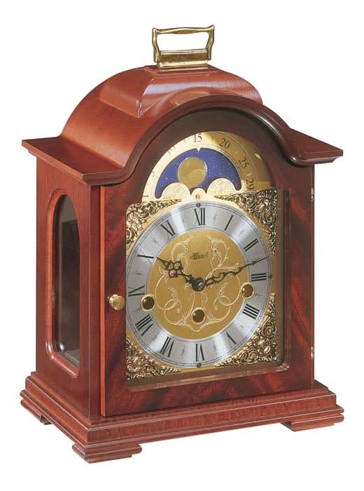 Hermle Table Clock 30x21x14 cm Mahogany • Westminster Chime • Mechanical 8-Day Movement