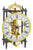 Hermle Table Clock 25.4x15.2x10.2 cm Metal • Mechanical Movement • Elegant Skeleton Design
