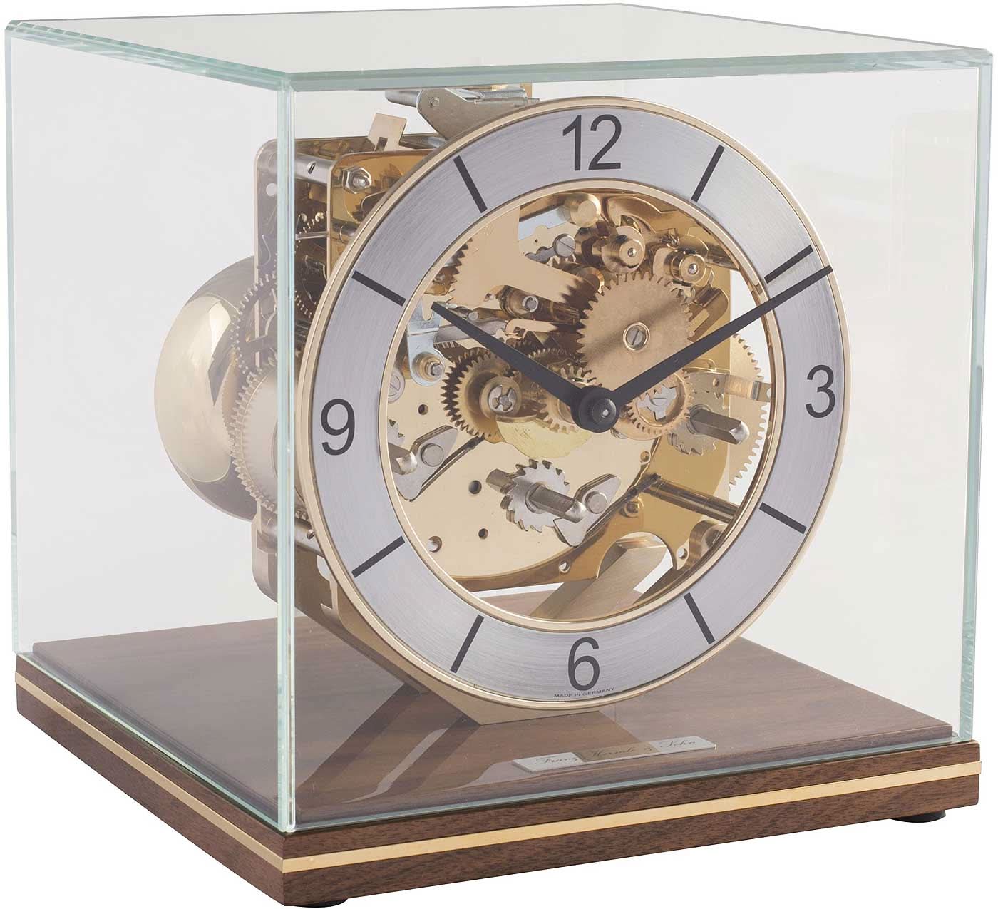 Hermle Table Clock 17x17x18.5 cm Wood • Mechanical movement • Westminster chime