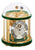 Hermle Tellurium Tourbillon Messing 23069-V30352 Tischuhr • vergoldetes Tourbillon • Tellurium mit Mondphase