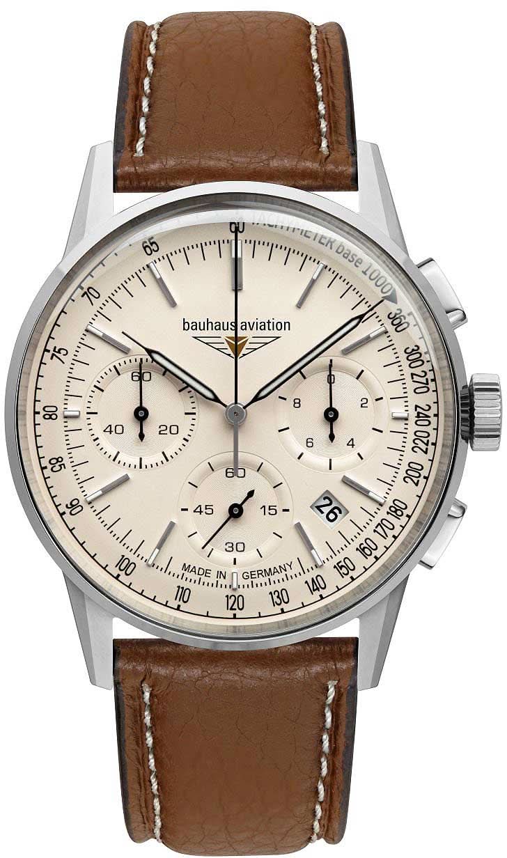 Bauhaus Aviation 2376-5 Men's Watch • Minimalist Design • Made in Germany