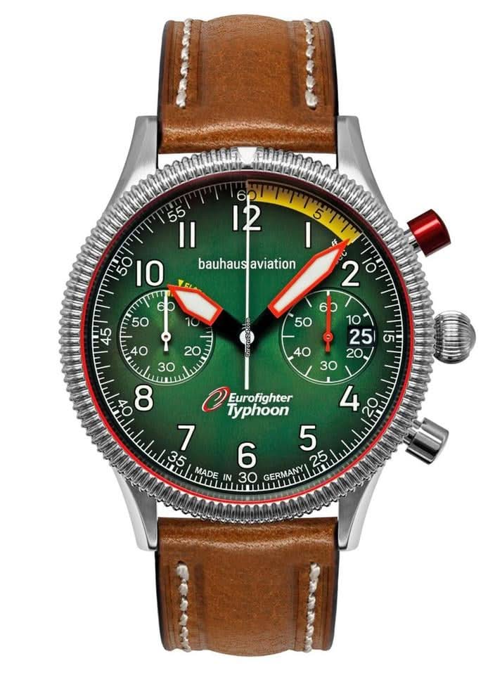 Bauhaus Aviation 2576-4 Men's Watch • Made in Germany • Chrono