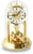 Haller Mantel Clock 23x15 cm Brass, Glass • Westminster Chime • Quartz Pendulum Movement