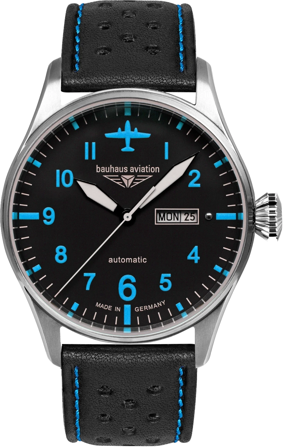 Bauhaus Aviation Tornado 2766-3 Men's Watch • Made in Germany • Automatic