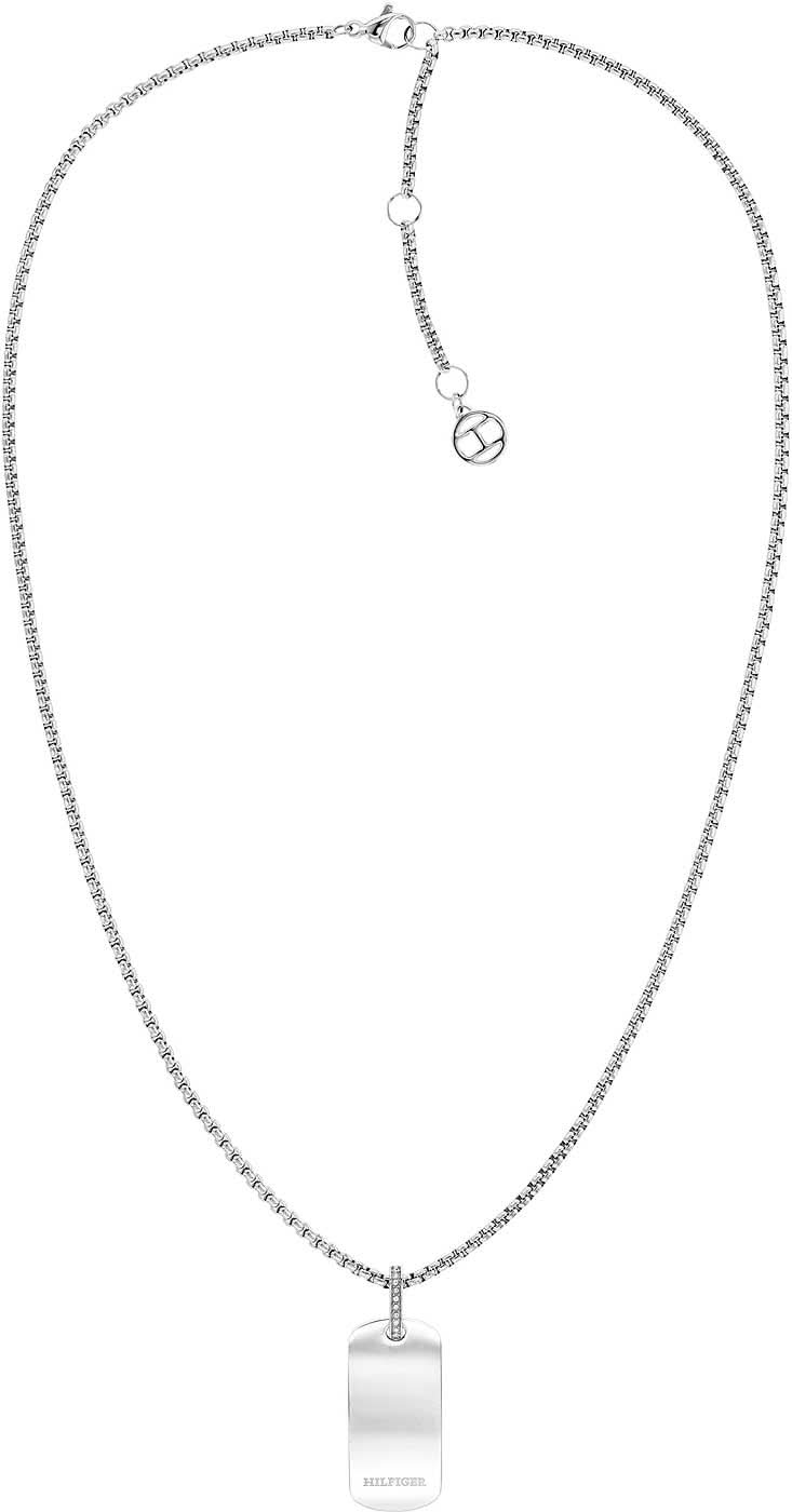 Venetian Chain Necklace with Dog Tag Pendant - Tommy Hilfiger Model: 2780861