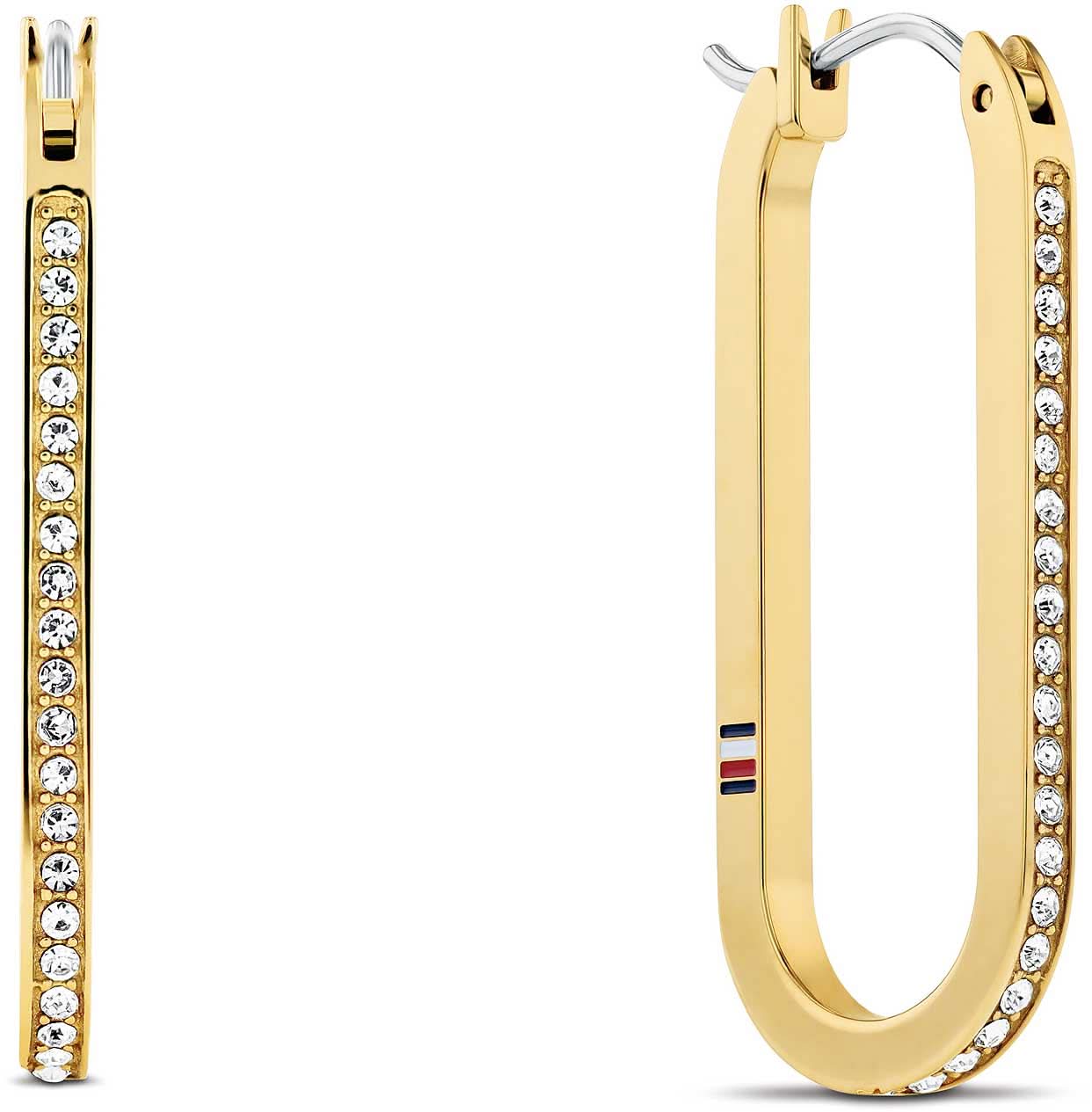 Stone-set Creole Earrings - Tommy Hilfiger Model: 2780866