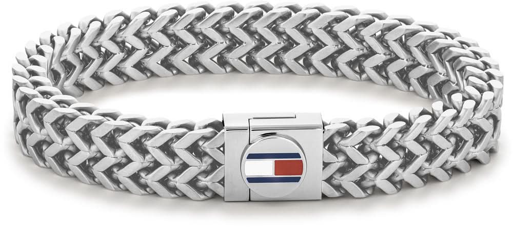 Stainless steel bracelet / Flat curb chain - Tommy Hilfiger Model: 2790245