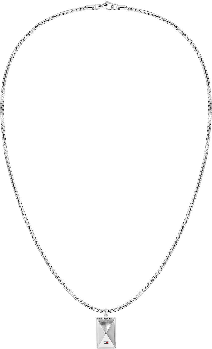 Venetian Chain Necklace with Dog Tag Pendant - Tommy Hilfiger Model: 2790564