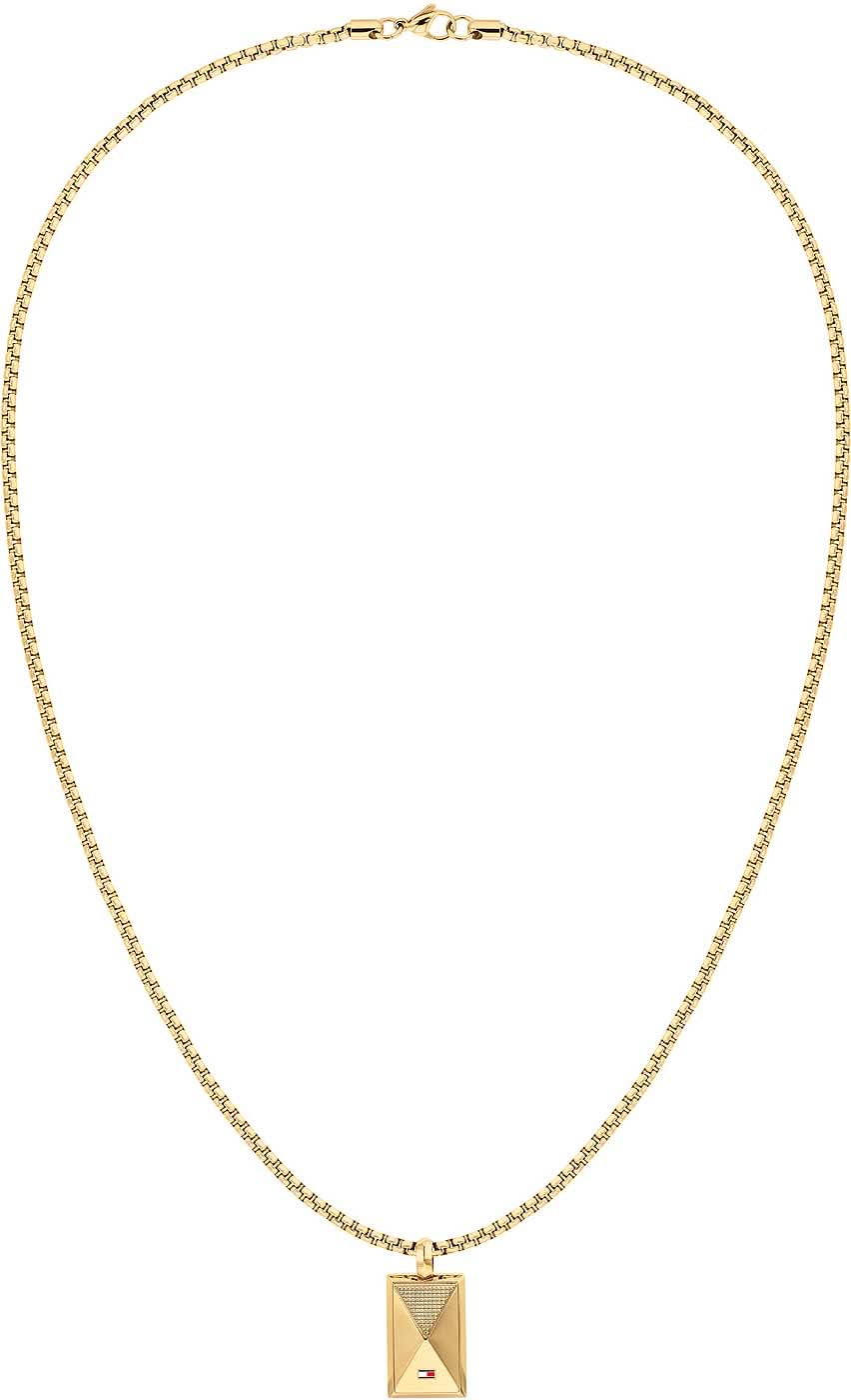 Venetian Chain Necklace with Dog Tag Pendant - Tommy Hilfiger Model: 2790565