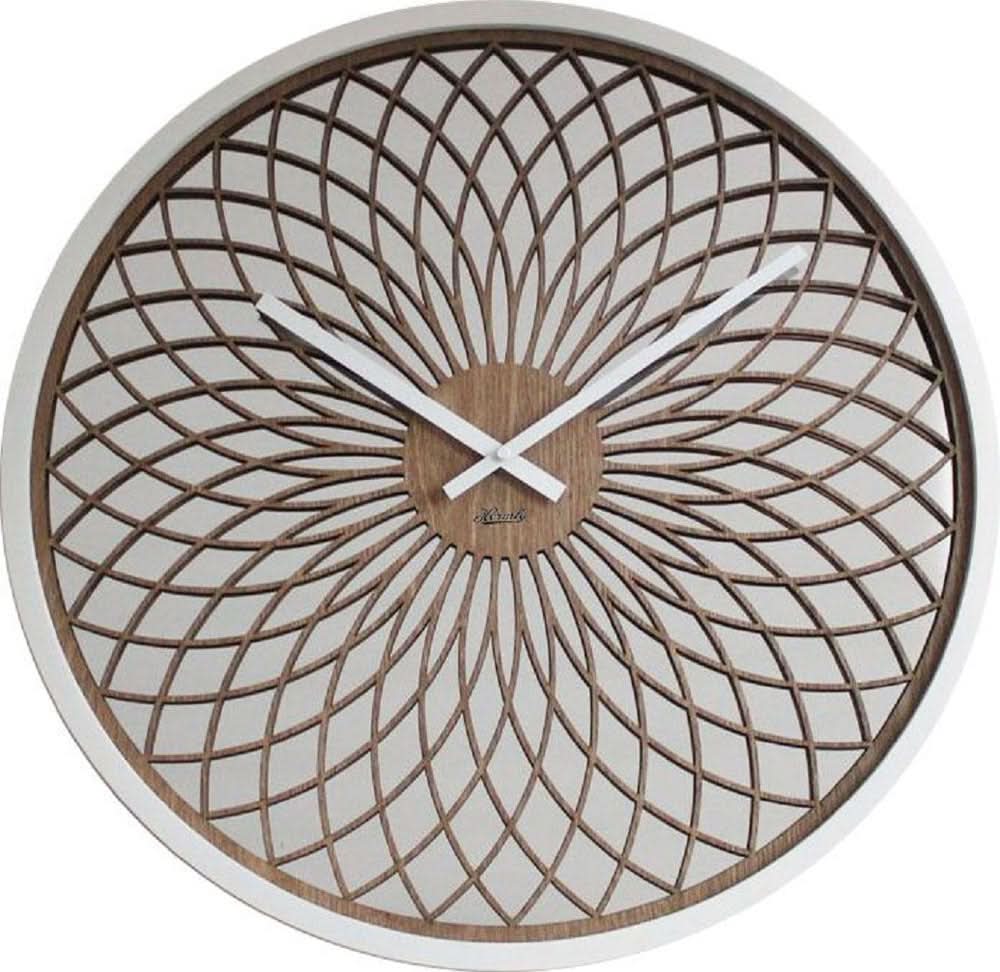 Hermle Wall Clock 50 cm Ø Wood • Precise Quartz Movement • Modern Design