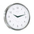 Hermle Wall Clock 30 cm Ø Stainless Steel • Made in Germany • Silent Quartz Movement