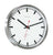 Hermle Wall Clock 30.5x30.5x5 cm Stainless Steel • Silent Quartz Movement • Modern Design