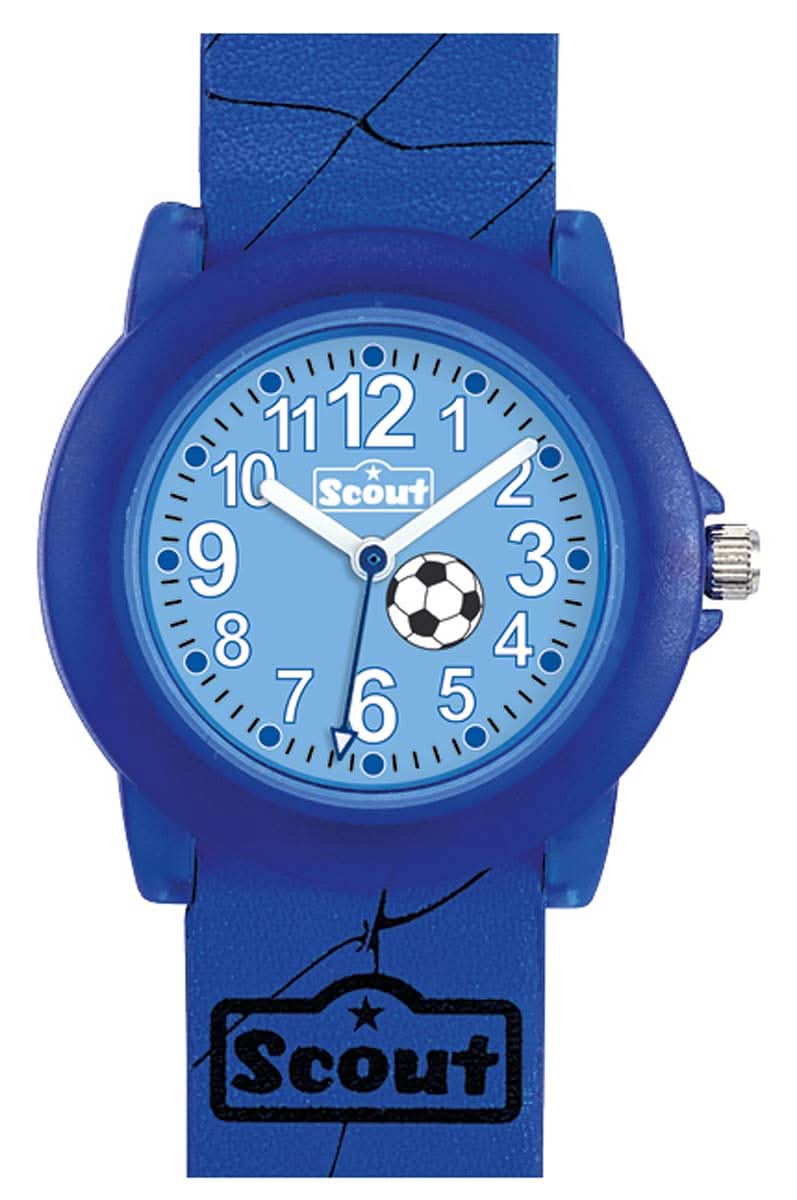 Scout Crystal Football 305030 Boys' Watch • Educational Learning Watch • Robust & 5 Bar Waterproof