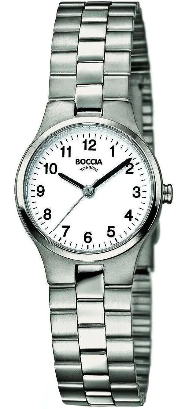 Boccia 3082-06 Women's Watch • Skin-friendly pure titanium • Extremely lightweight