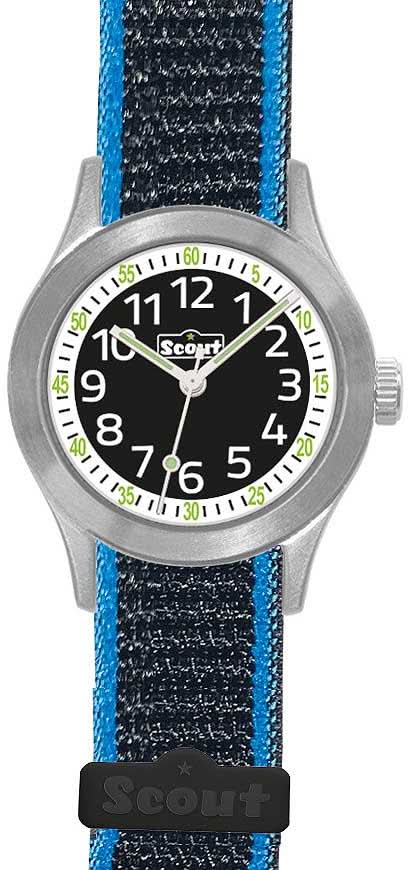 Scout Cool 311003 Kids Watch • Stainless Steel & 5 Bar Water Resistant • Velcro Fastener