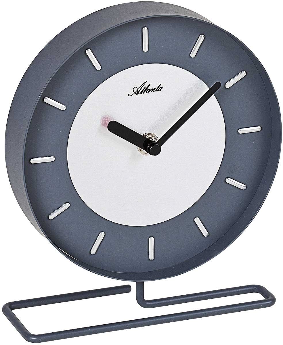 Atlanta Table Clock 19x16x5.5 cm Metal • Timeless Design • Silent Quartz Movement