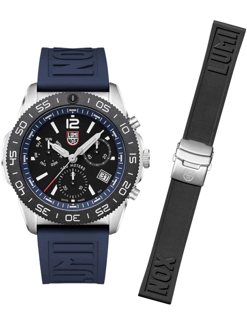 Luminox Pacific Diver Chronograph XS.3143.SET Herren Armbanduhr Blau • Saphirglas • Schweizer Quarzwerk