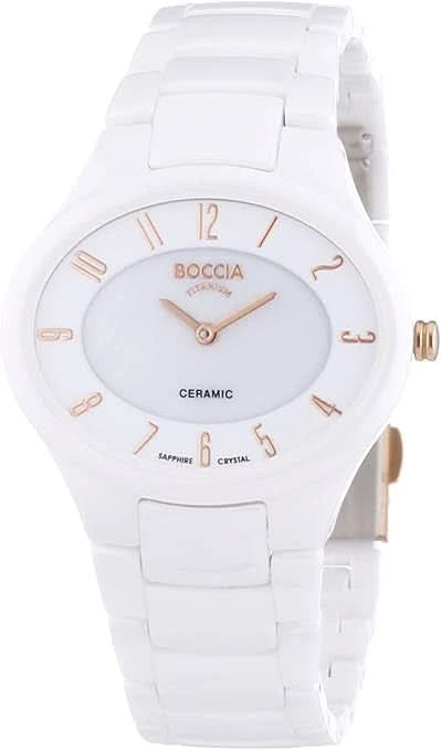 Boccia 3216-03 Ladies' Watch • Skin-friendly pure titanium • Ceramic elements