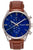 Holzkern Naturalist Herrenuhr • Echtmarmor-Zifferblatt • Chronograph-Optik