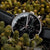 Holzkern Relational Herren Chronograph • Echter Schwarzer Marmor • Mineralglas, Bild 4