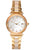 Holzkern Sunglister Damen Armbanduhr Weiß • Perlmutt-Zifferblatt • Goldfarben