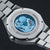 Holzkern Star Trek™ Andorian Armbanduhr Marmor/Blau • Solaruhrwerk • Echter Marmor-Zifferblatt, Bild 4