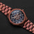 Holzkern Star Trek™ Tellarite Herrenuhr Solar Marmor/Violett • Echtes Marmorzifferblatt • Solarwerk ohne Batteriewechsel