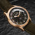 Holzkern Wildlight Unisex Armbanduhr Moosgrün/Goldfarben • Solarwerk • Saphirglas, Bild 2
