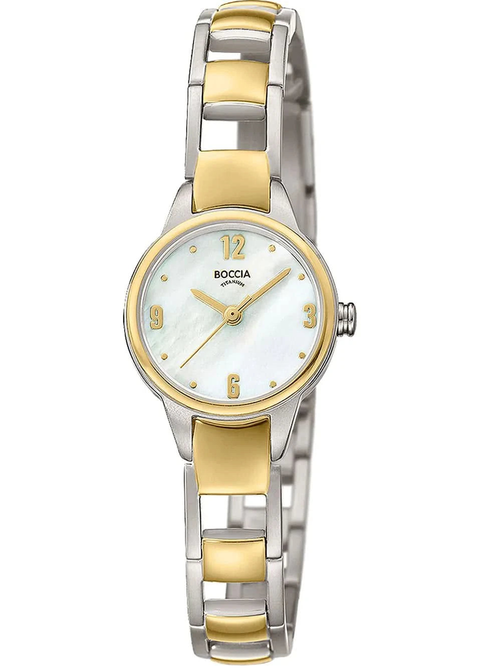 Boccia 3277-02 Women's Watch • Skin-friendly pure titanium • Bicolor look